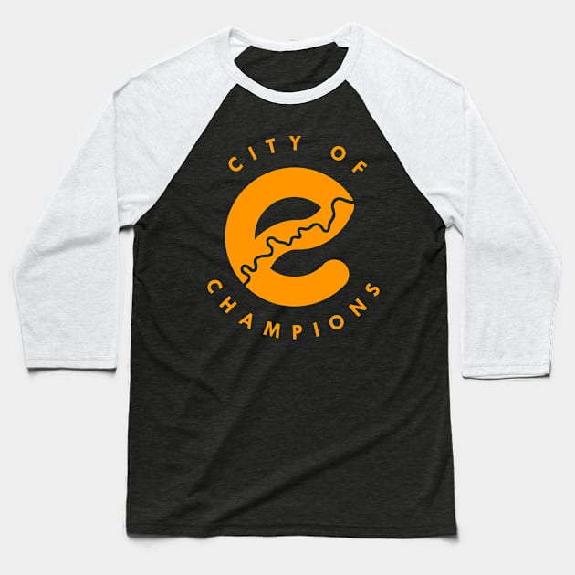 Edmonton City of Champions Baseball T-Shirt by Edmonton River